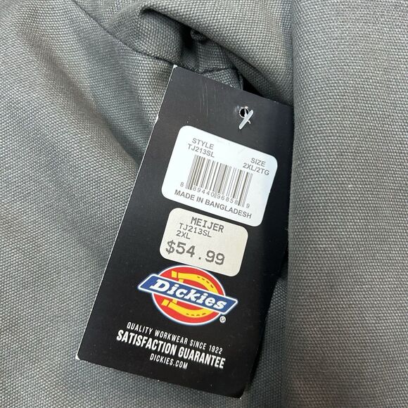 Dickies Hooded Duck Shirt Jacket Black 2XL NWT HydroShield Workwear Streetwear - Picture 6 of 9